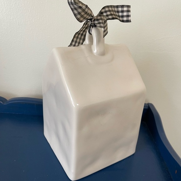 Rae Dunn White Birdhouse with Black Accents - Picture 3 of 4